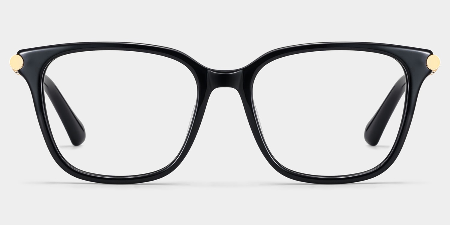 Delilah Square Black Glasses