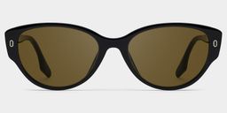 Livia Cat eye Black Polarized Sunglasses1