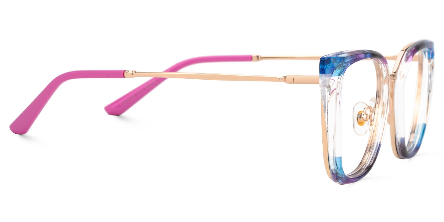 Martins Rectangle Multicolor Glasses3