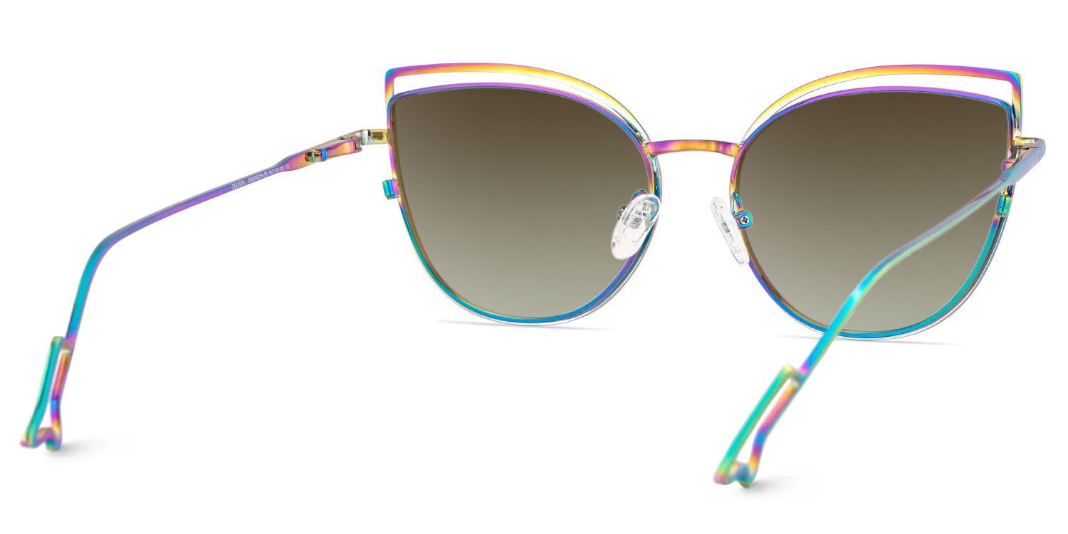 Spivey Cateye Metal Full Frame Eyeglasses | Zeelool4