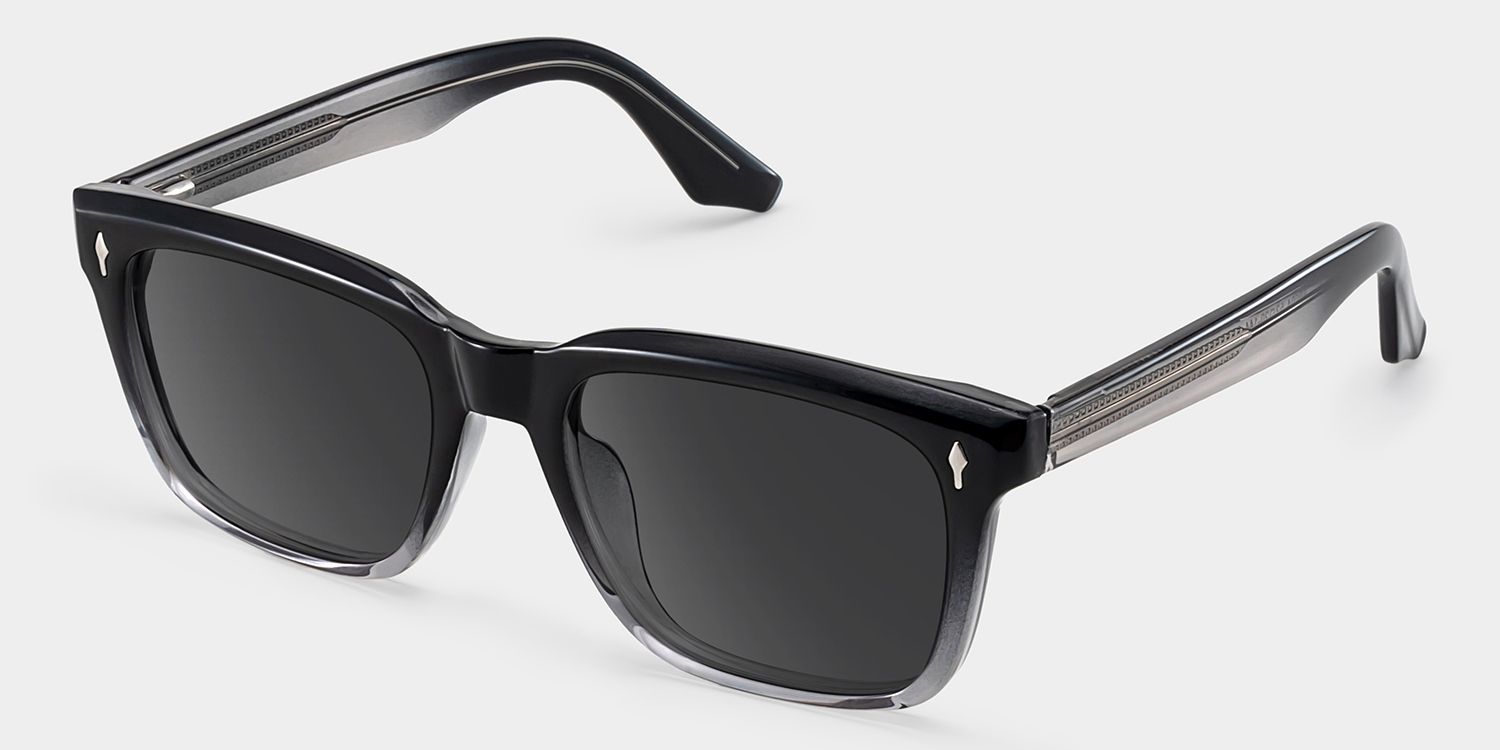 Fletcher Black Frame Glasses with Rectangle Frame Online | ZEELOOL2