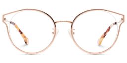 Yaselie Cateye Rose Gold Glasses0