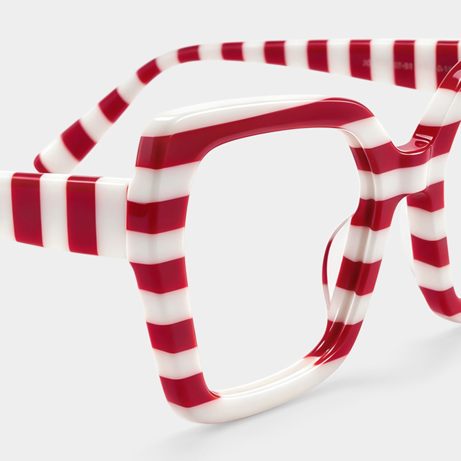 Pavia Butterfly Red Striped Frame Glasses for Women4