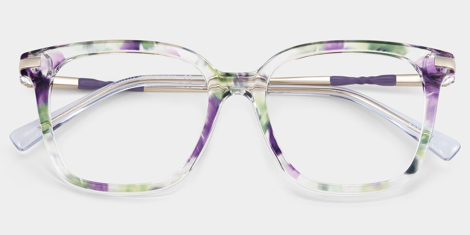 Jacqui Floral Square Bloom Eyeglass Frame for Women | ZEELOOL2