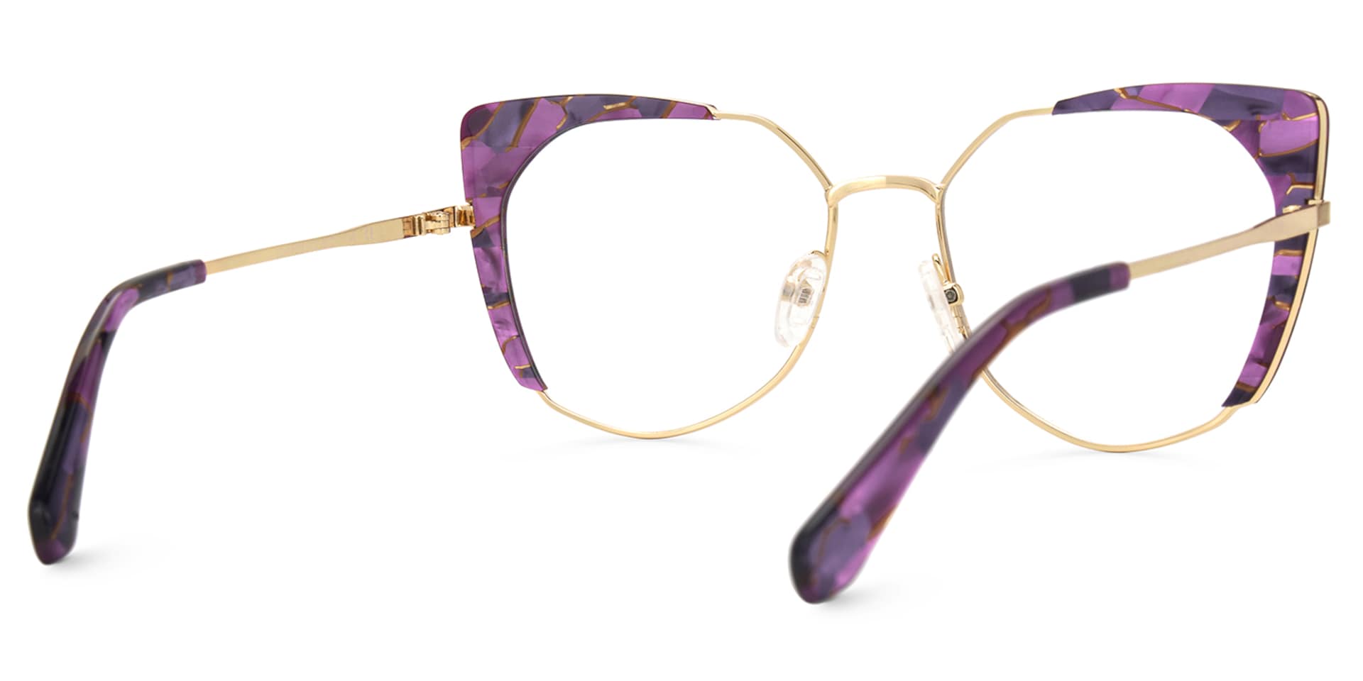 Ketty Prescription Purple Cat Eye Glasses Frames | Zeelool3