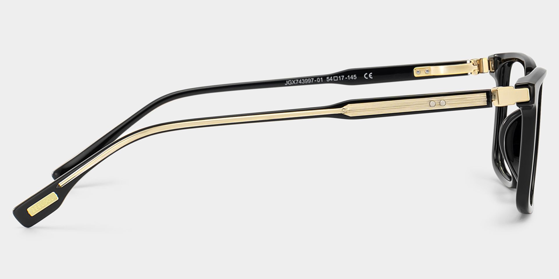 Cyrus Pillowed Rectangle Glasses with Black Frames | ZEELOOL5