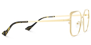 Maverick Square Gold Glasses4