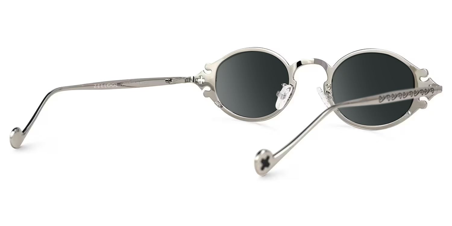 Oval Serena Silver Sunglasses Frames Deals3