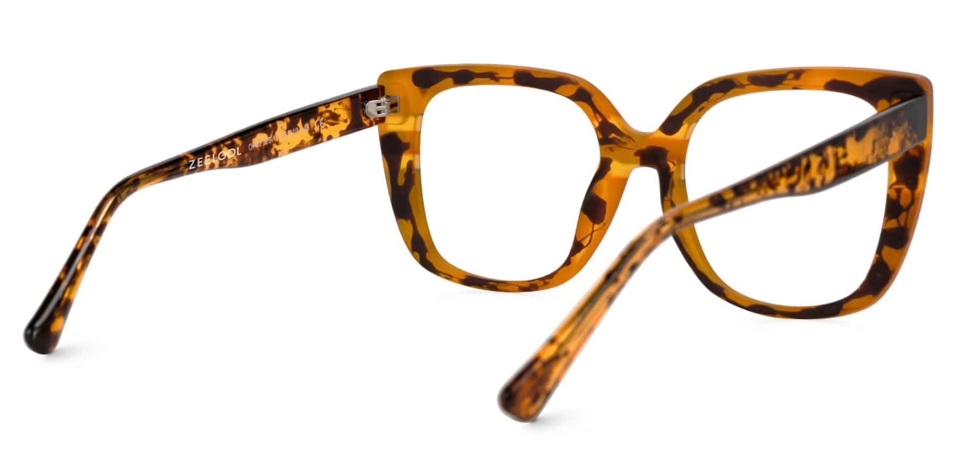 Brenda Square Blue-Red Glasses | Zeelool Glasses3