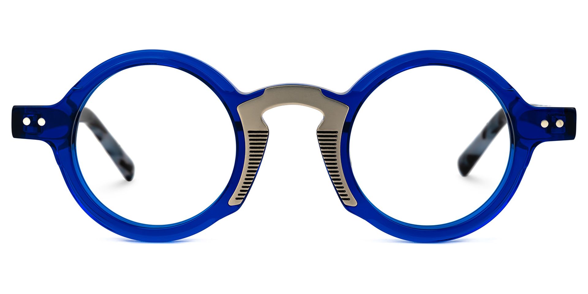 Danyelle Round Blue Glasses0