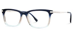 Zane Rectangle Blue Glasses2