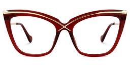 Winston Butterfly Red Glasses0