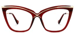 Winston Butterfly Red Glasses0