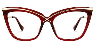 Winston Butterfly Red Glasses0