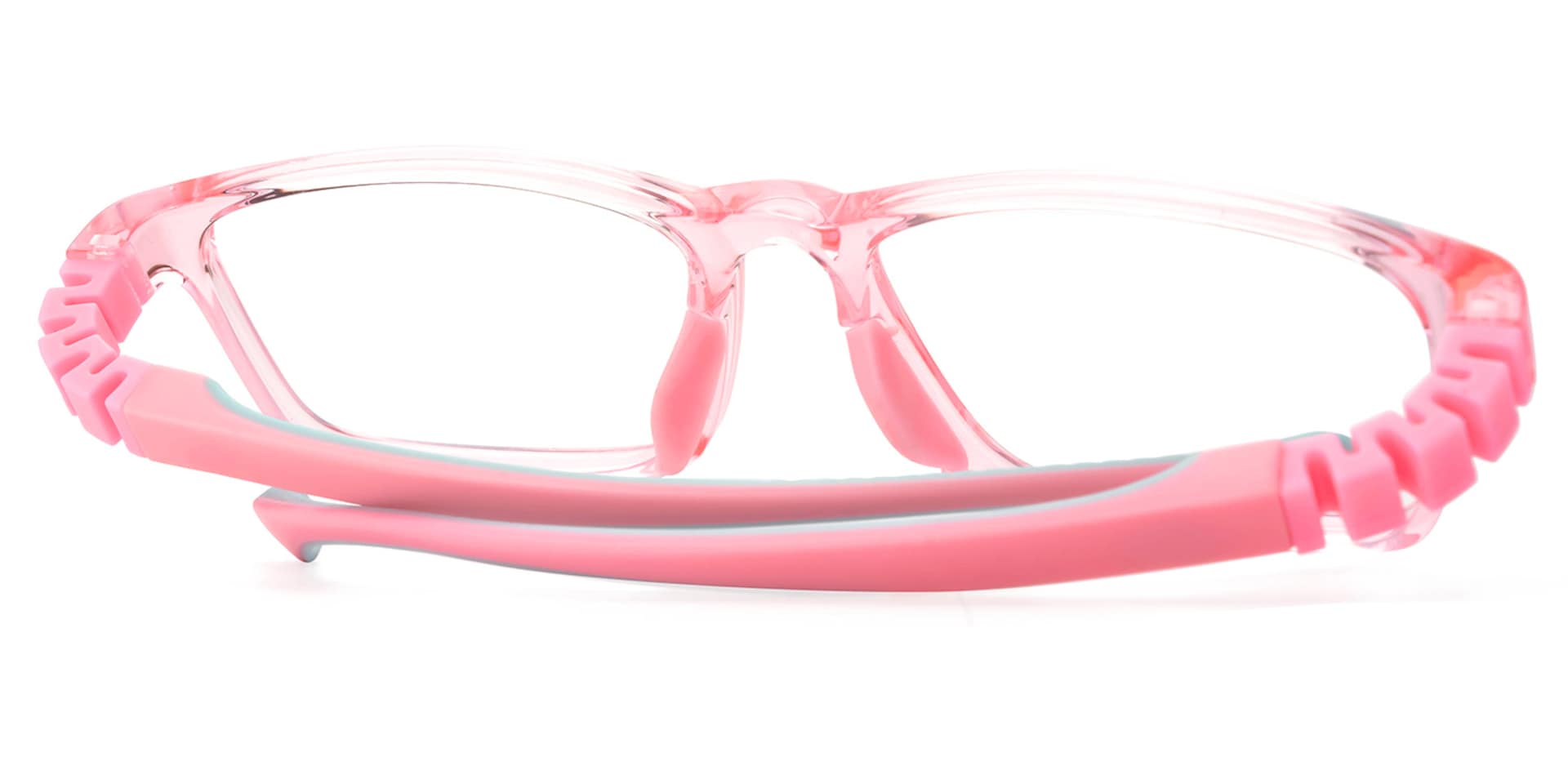 Arddin Rectangle Pink Frame Eyeglasses for Tweens4