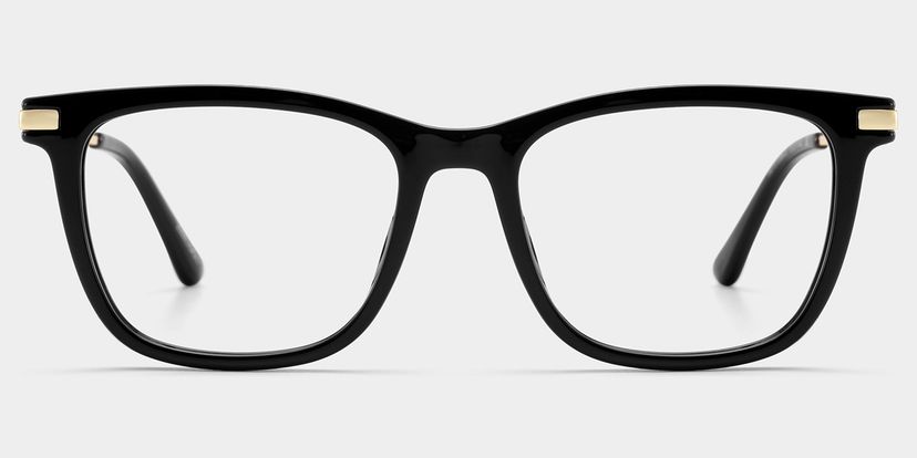Selena Black Rectangle Glasses