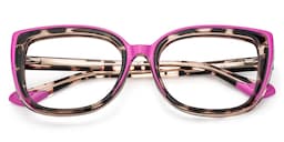 Fenn Cateye Pink Tortoise Glasses1