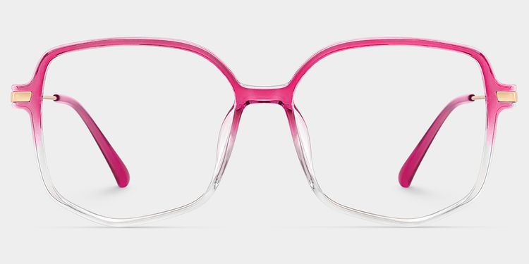 Payton Geometric Bright-Pink Glasses
