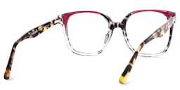 Siner Square Red Tortoise Glasses6