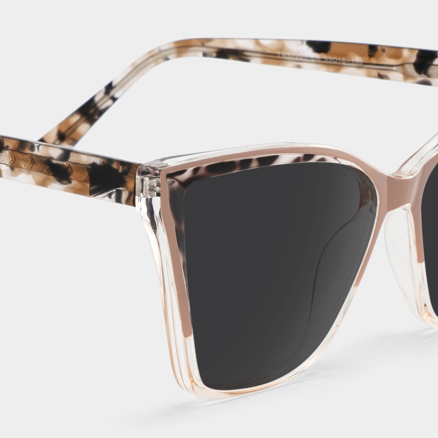 Adalis Tr90 Beige Cat Eye Frame Sunglasses | ZEELOOL4