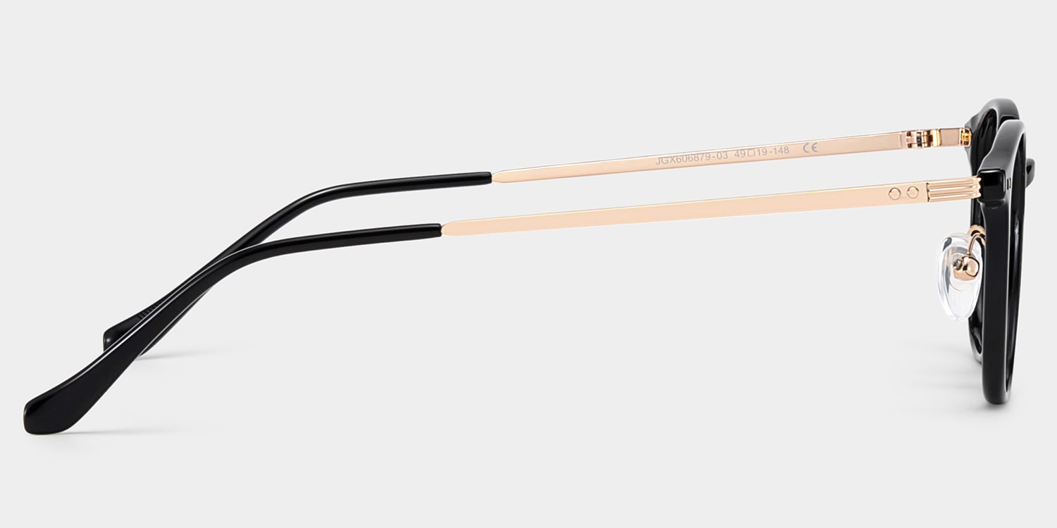 Yamil Cornejoさん専用.5 Mira Black Frame Prescription Glasses with Oval Shape | ZEELOOL