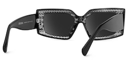 Jonas Rectangle Black Sunglasses4