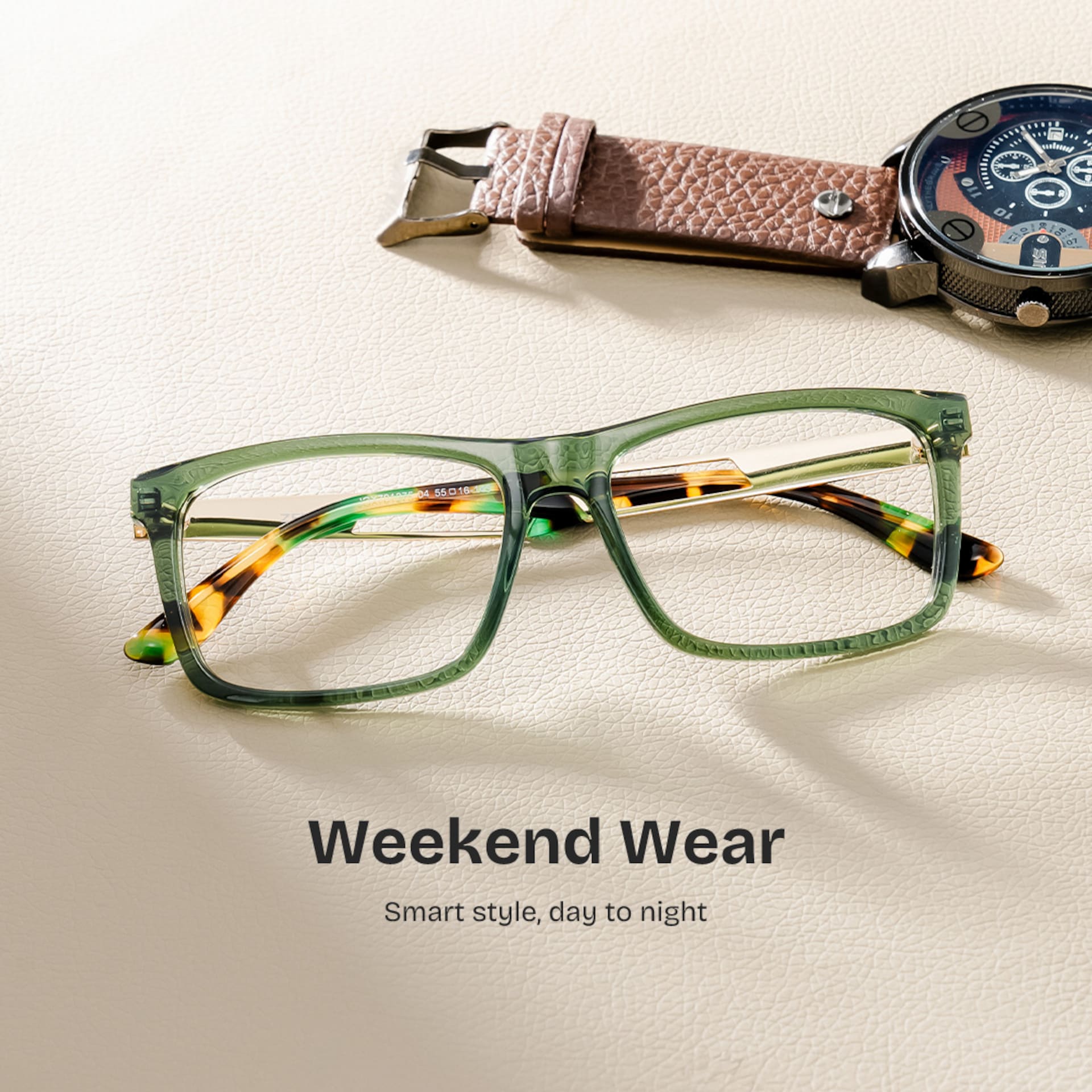 Morgan green rectangle glasses Online | ZEELOOL0