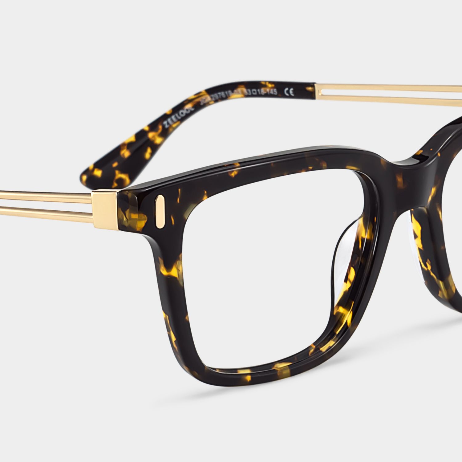 Axel Tortoise Frame Glasses with Rectangle Frame Online | ZEELOOL6