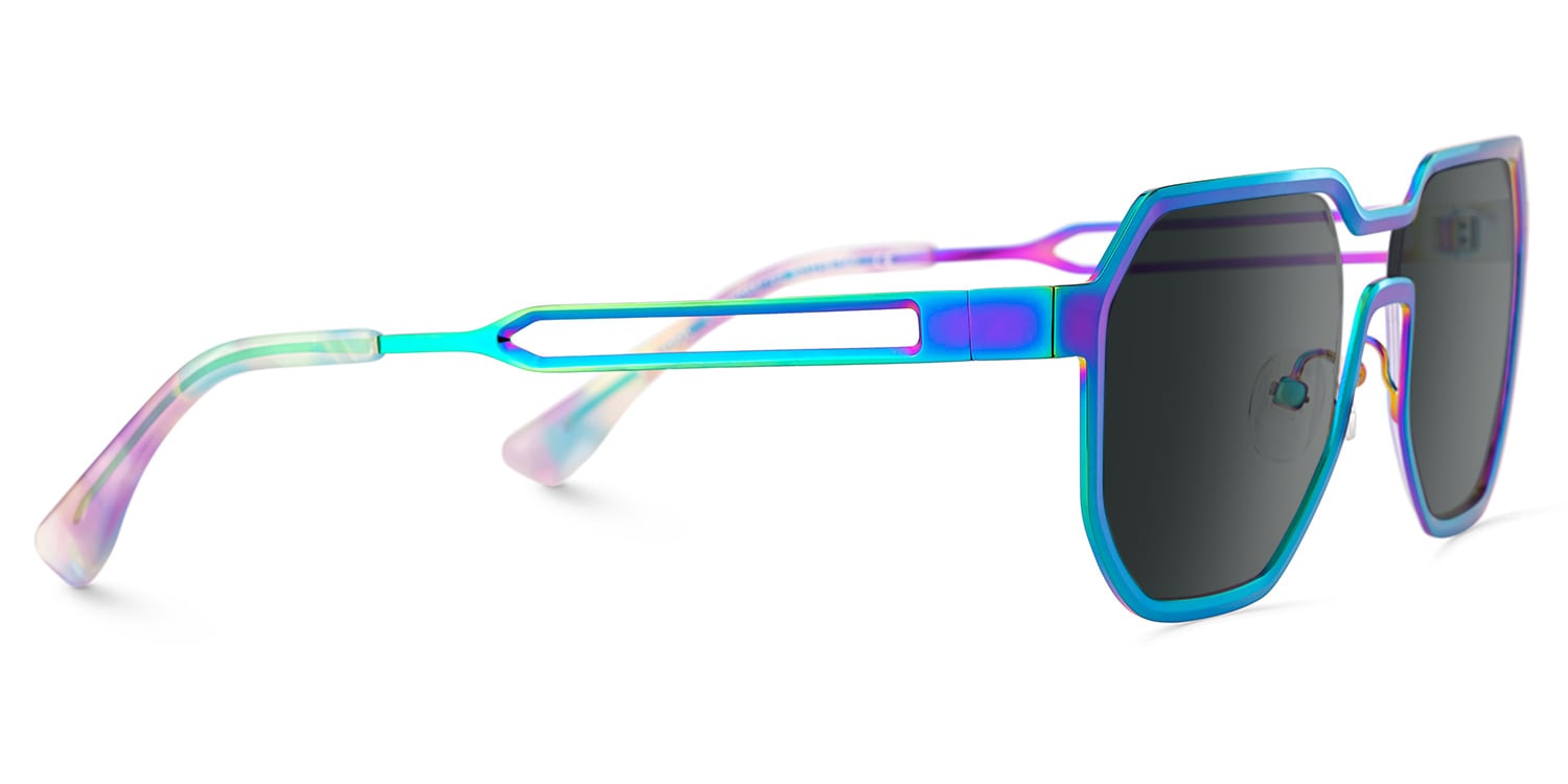 Hype Geometric Iridescent Glasses4