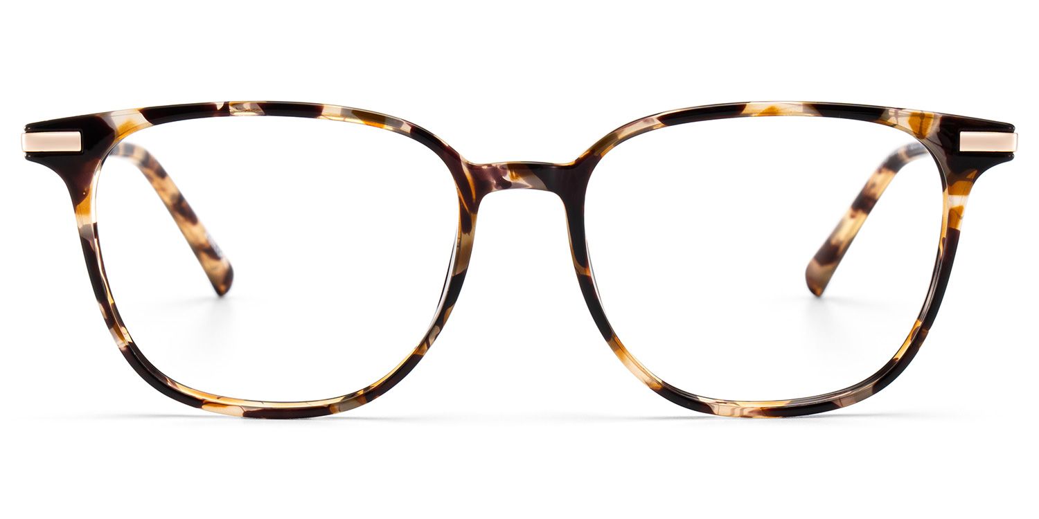 Florence Matte Black Rectangle Glasses with Lightest TR frame