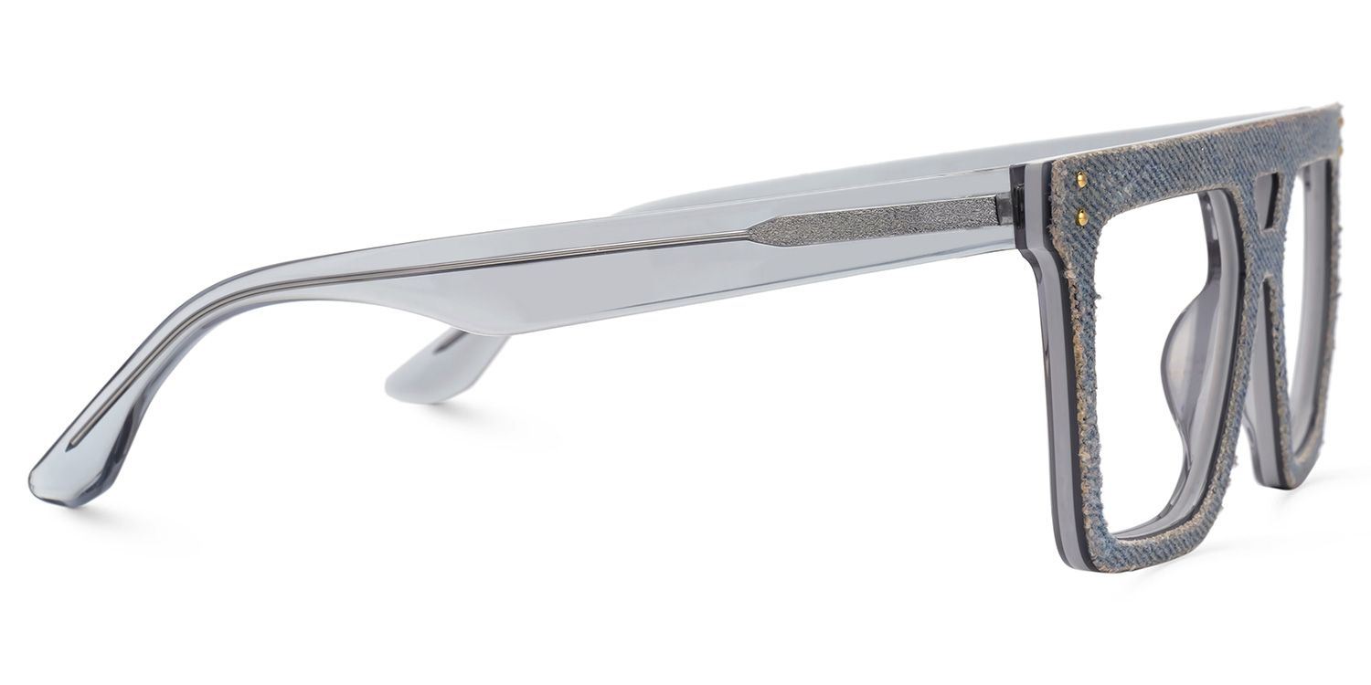 Rubin Blue Denim Eyeglasses | Zeelool2