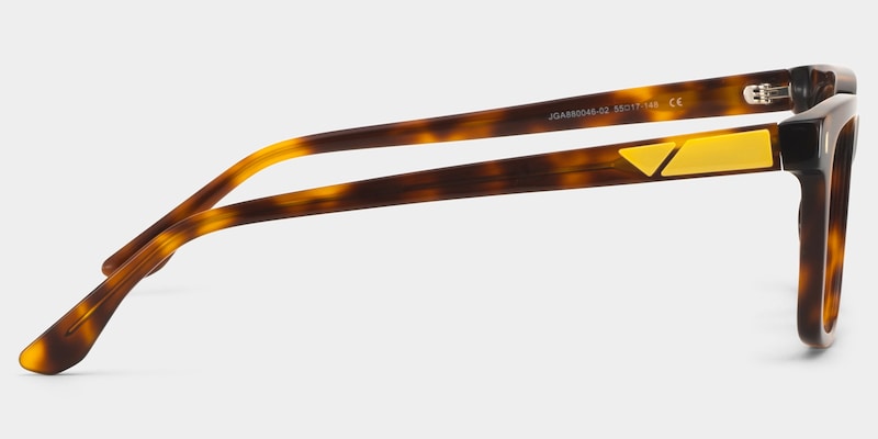 Rectangle Tortoise Eyeglasses- Travis Acetate Frame Glasses4