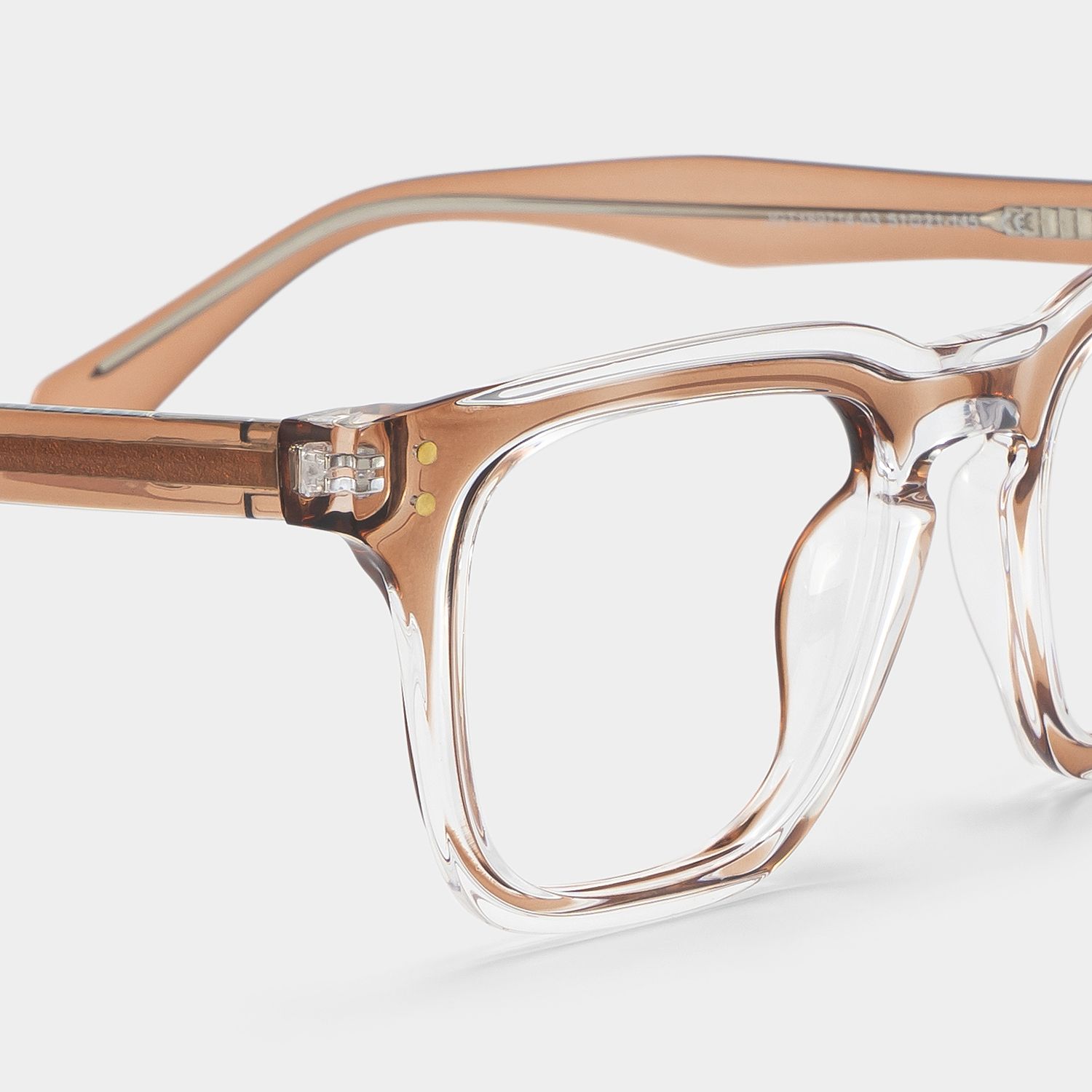 クリアージュ　アイリフト　Neo Liam Brown Rectangle TR90 Frame Glasses for Women | ZEELOOL