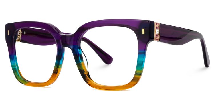 Scicluna Square Multicolor Glasses