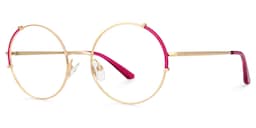 Rindy Round Red Glasses1