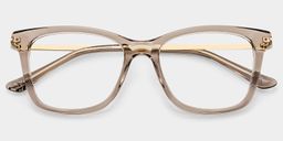 Vibert Brown Rectangle Glasses1