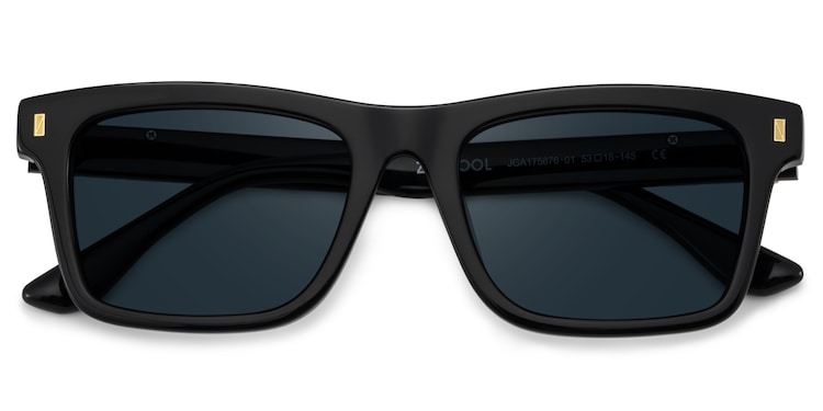 Sammi Square Black Sunglasses