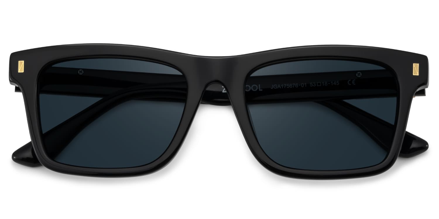 Sammi Square Black Sunglasses