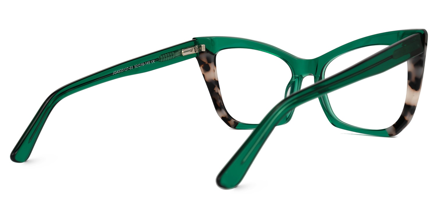 Saniya Cateye Green Glasses