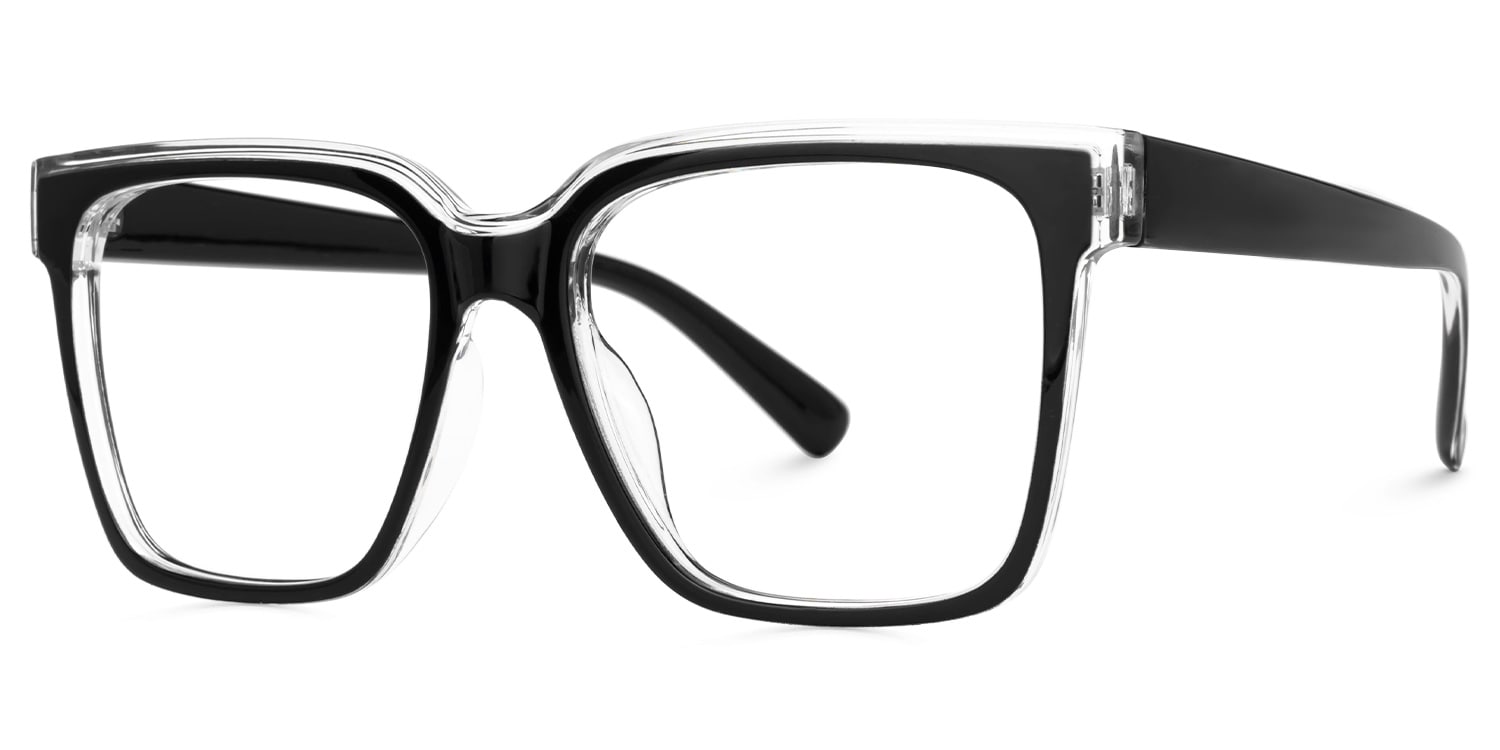 Square Renea Black Glasses deals -Zeelool Glasses1