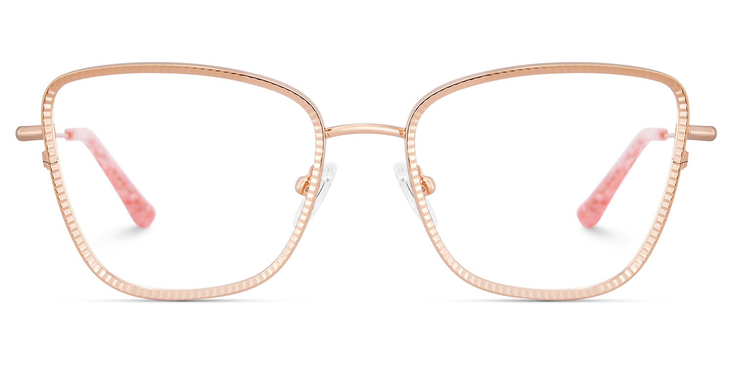 Solimar Square Rose Gold Glasses
