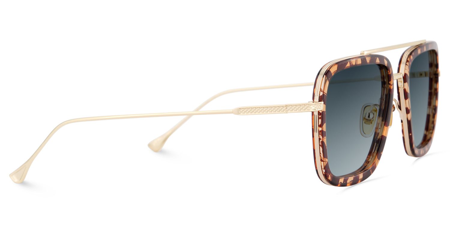 Gifford Rectangle Tortoise Frame Glasses | Zeelool3