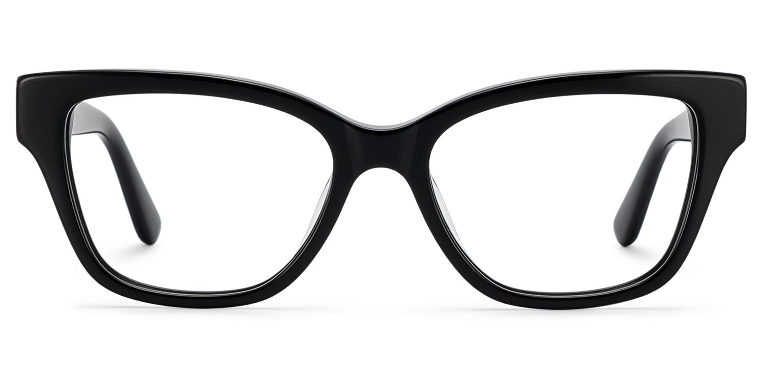 Miranda Black Frame Cat Eye Glasses for Women | ZEELOOL