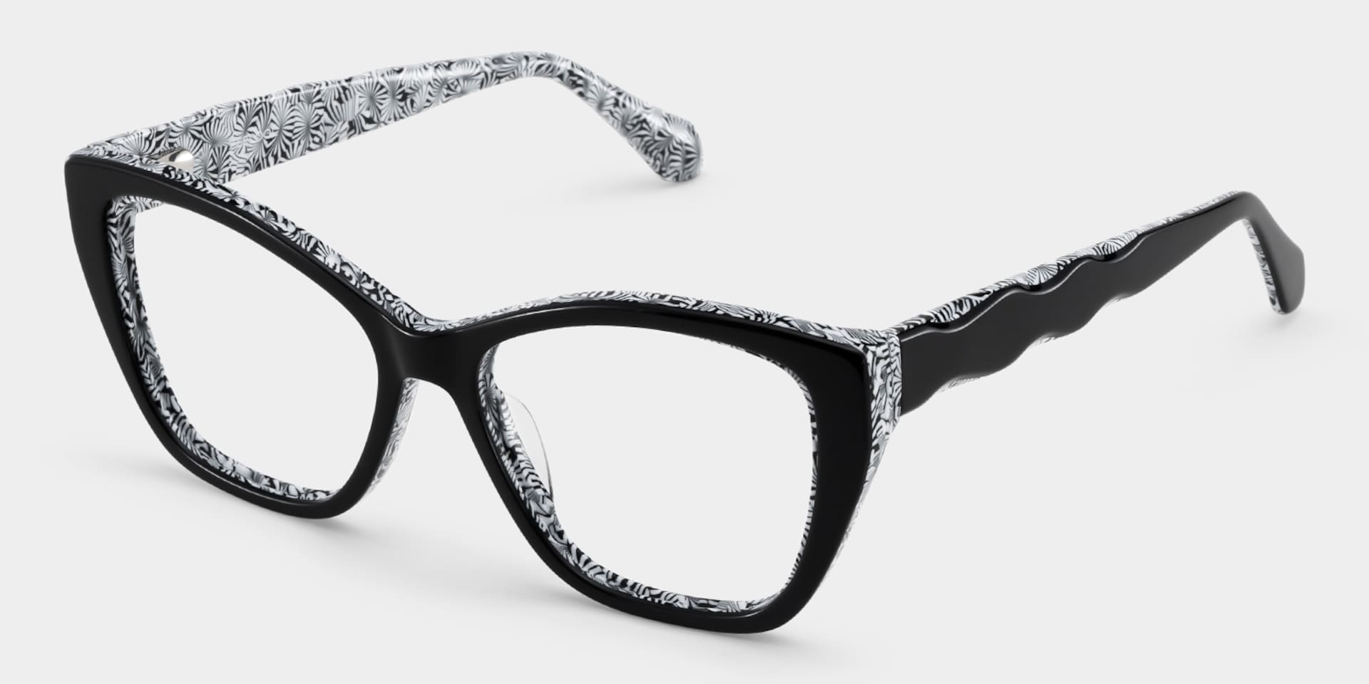 Blaise Black Frame Glasses with Cat eye Frame Online | ZEELOOL5