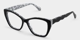 Blaise Cat-Eye Black Glasses5