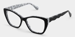 Blaise Cat-Eye Black Glasses5