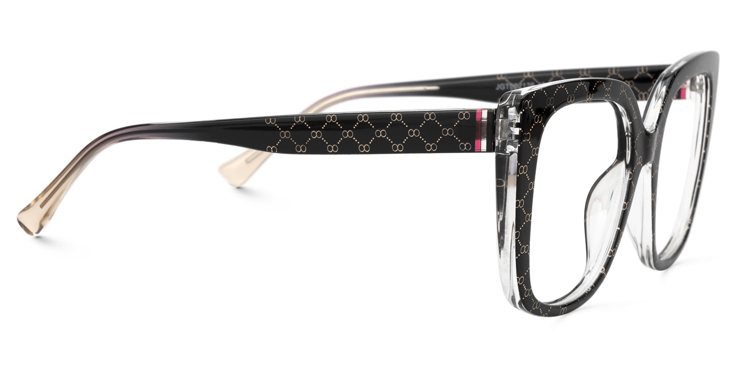Brenda Black Square Frame Glasses Online | Zeelool Optical2