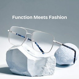 Iris Aviator Silver Glasses0