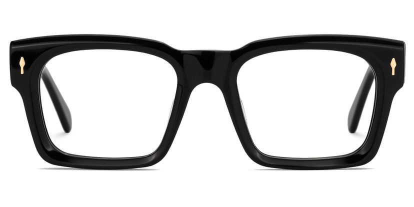 Herman Rectangle Black Glasses