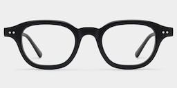 Amber Square Black Glasses1